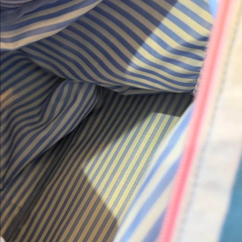 Matilda Jane floral Multicolor Striped weekender canvas Tote **holds tons!** - Picture 7 of 8